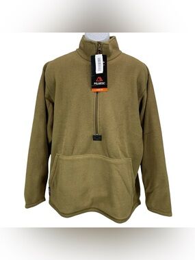 USMC Peckham Polartec Fleece Pullover Coyote Brown Large NWT